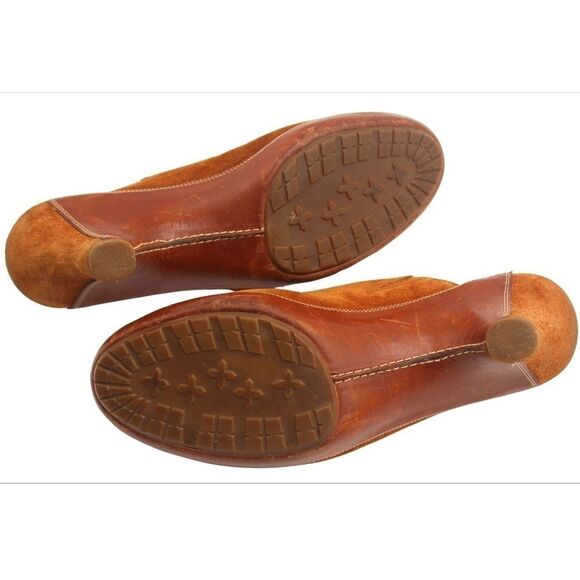 Cole Haan Suede Leather Clogs Shoes Slip-On Mules Tan Women's Size 8.5 B - Picture 7 of 9